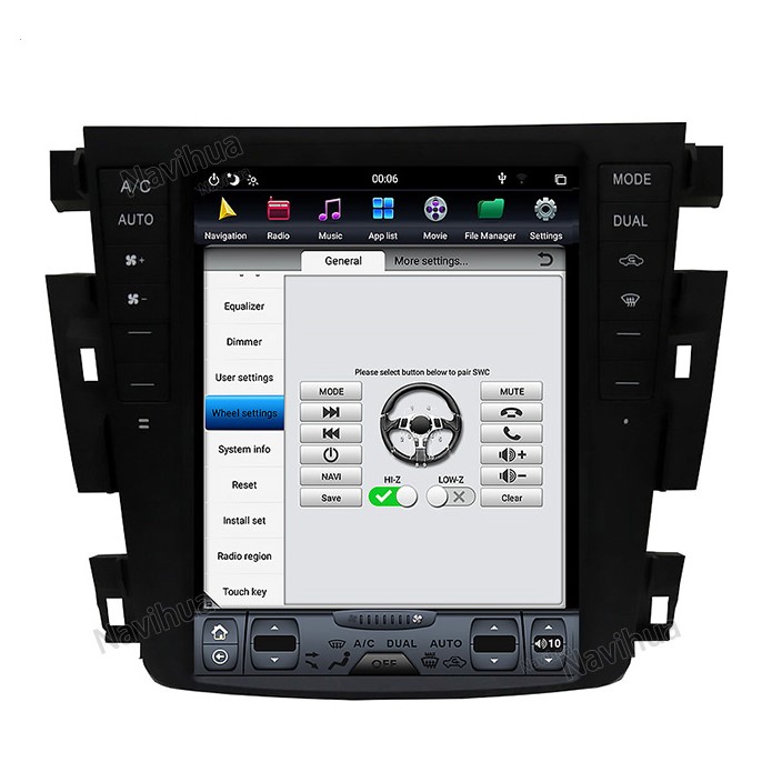 Nissan Teana 2003-2007 Tesla style 10.4 inch Android Car DVD Player 